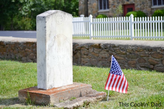 Memorial Day Headstone and Church